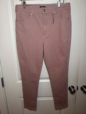 Express Slim High-Rise Ankle Pants - Dusty Rose size 14